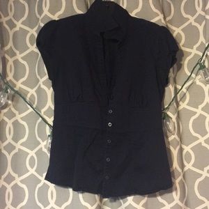 Banana Republic Navy Button Up